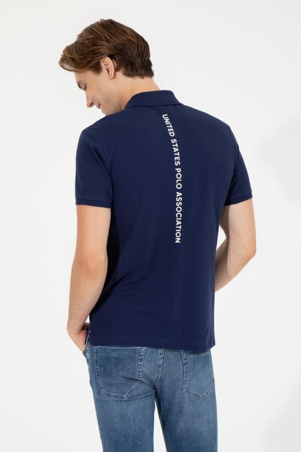 Men's Navy Polo Polo Neck T-Shirt
