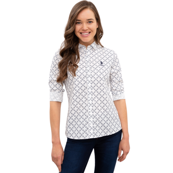 Women's Ecru Long Sleeve Shirt