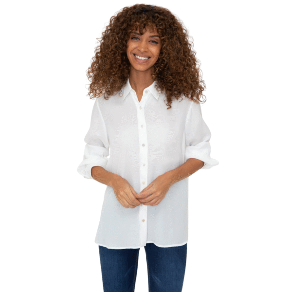 Women's Cream Long Sleeve Shirt