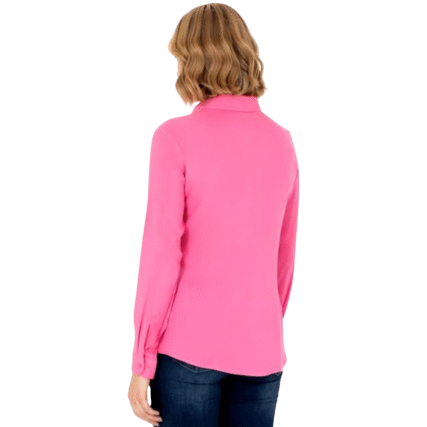 Women's Pink Long  Sleeve Shirt