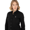 Women's Black Long Sleeve Basic Shirt