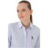 Women's Light Blue Long Sleeve Basic Shirt