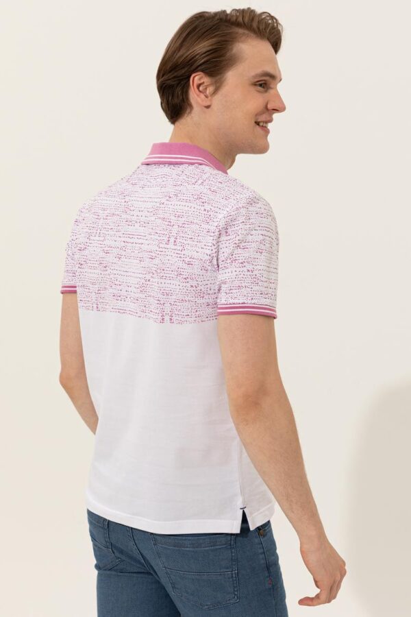 Men's Violet Polo Neck T-Shirt