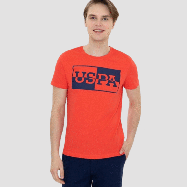 Men's Red Crew Neck T-Shirt