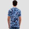 Men's Indigo Polo Neck T-Shirt