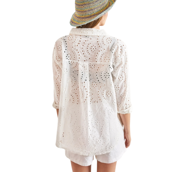 Bianco Lucci Women's Lace Shirt