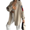Neomod Sequin and Embroidery Kimono Shirt
